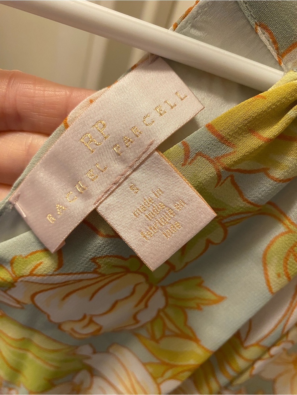 Rachel Parcell Pastel Yellow Floral Tie-Waist Midi Dress - Picture 4 of 8